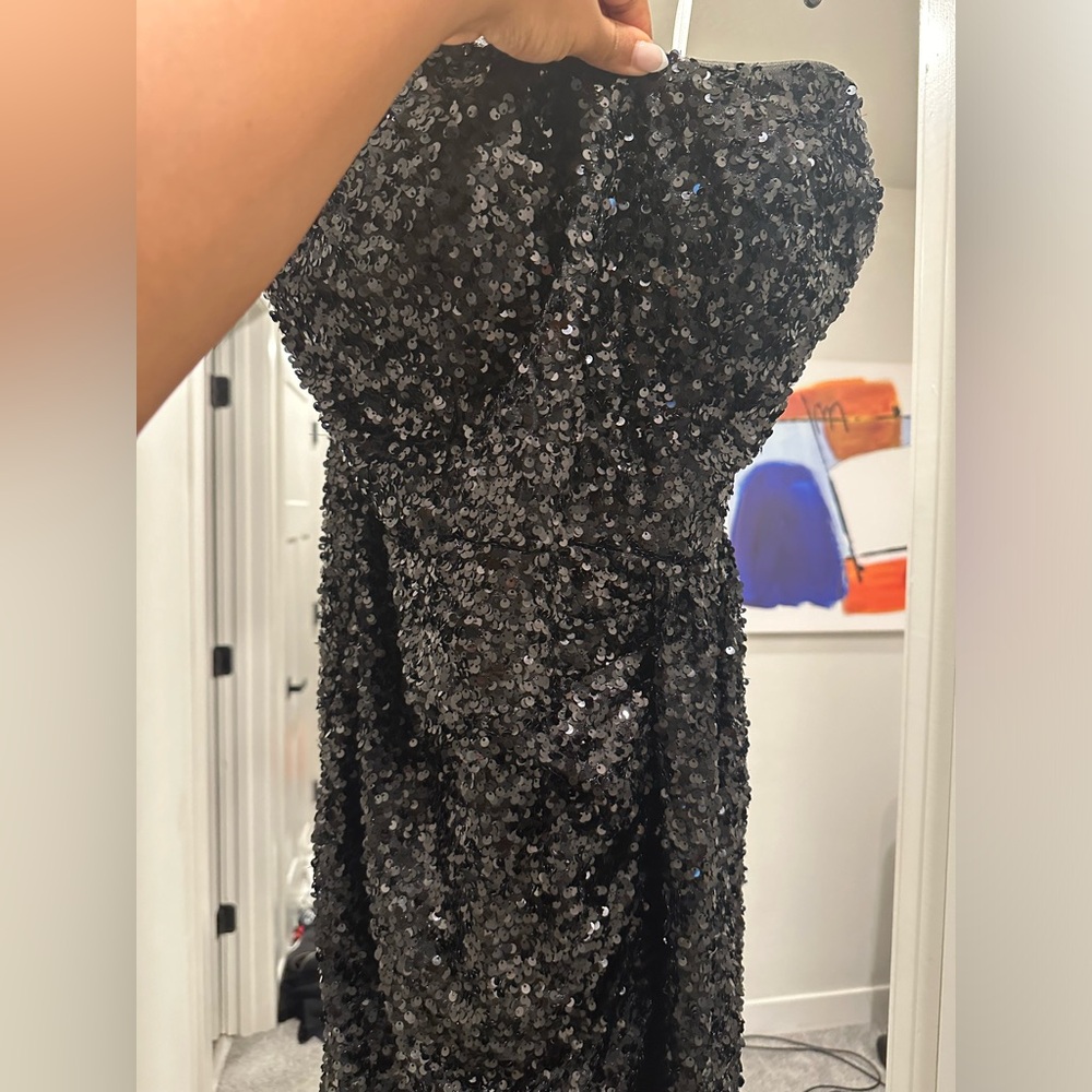 Black Sequin Formal Dress
